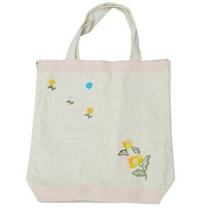 Handmade Faircore Canvas Shoulder Tote